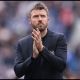 LIVERPOOL, ENGLAND - SEPTEMBER 06: Michael Carrick, Manager of Manchester United, applauds the fans after the Premier League 2026/27 match between Everton and Manchester United at Hill Dickinson Stadium on September 06, 2026 in Liverpool, England. (Photo by Carl Recine/Getty Images)