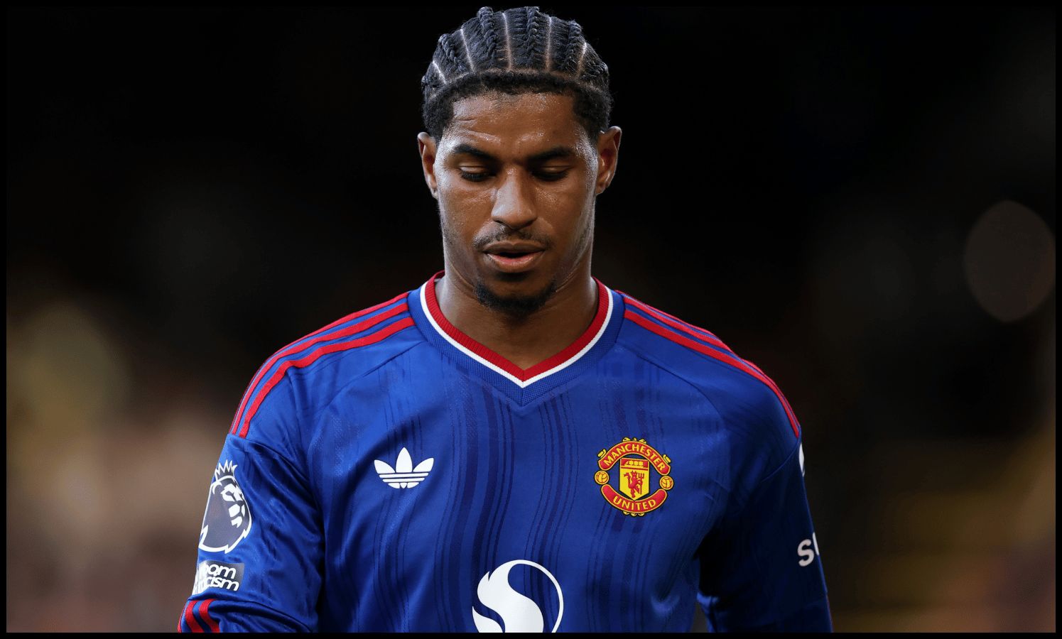 LONDON, ENGLAND - SEPTEMBER 20: Marcus Rashford of Manchester United during the Premier League 2026/27 match between Fulham and Manchester United at Craven Cottage on September 20, 2026 in London, England.