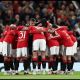 MANCHESTER, ENGLAND - SEPTEMBER 16: Manchester United players huddle before the Carabao Cup Third Round match between Manchester United and Brighton & Hove Albion at Old Trafford on September 16, 2026 in Manchester, England.