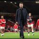 MANCHESTER, ENGLAND - SEPTEMBER 16: Michael Carrick, Manager of Manchester United, reacts during the Carabao Cup Third Round match between Manchester United and Brighton & Hove Albion at Old Trafford on September 16, 2026 in Manchester, England.