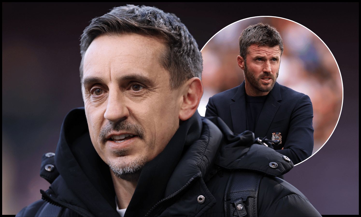 BURNLEY, ENGLAND - APRIL 22: Gary Neville, Sky Sports pundit prior to the Premier League match between Burnley and Manchester City at Turf Moor on April 22, 2026 in Burnley, England.