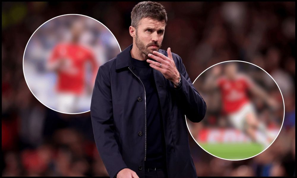 MANCHESTER, ENGLAND - SEPTEMBER 10: Michael Carrick, Manager of Manchester United, during the UEFA Champions League 2026/27 League Phase MD1 match between Manchester United and Sabah FC at Old Trafford on September 10, 2026 in Manchester, England.
