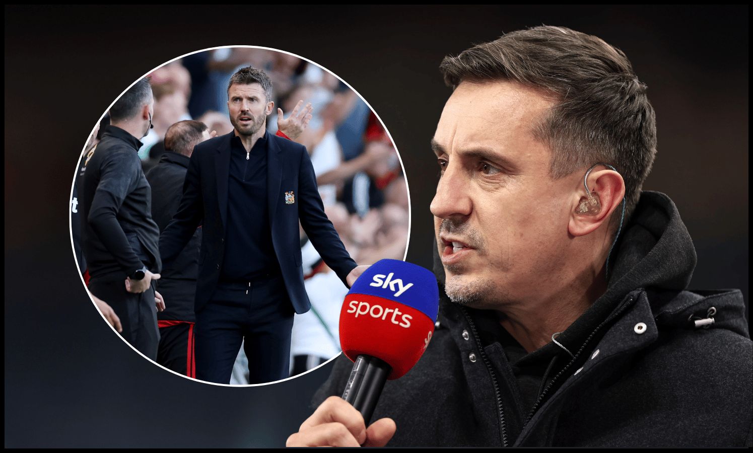 BIRMINGHAM, ENGLAND - DECEMBER 22: Gary Neville, Sky Sports presenter ahead of the Premier League match between Aston Villa and Sheffield United at Villa Park on December 22, 2023 in Birmingham, England.
