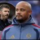 GELSENKIRCHEN, GERMANY - SEPTEMBER 05: Vincent Kompany, Head Coach of Munich, looks on during the Bundesliga 2026/27 match between FC Schalke 04 and FC Bayern München at Veltins-Arena on September 05, 2026 in Gelsenkirchen, Germany
