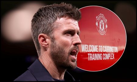 MANCHESTER, ENGLAND - SEPTEMBER 10: Michael Carrick, Manager of Manchester United, after the UEFA Champions League 2026/27 League Phase MD1 match between Manchester United and Sabah FC at Old Trafford on September 10, 2026 in Manchester, England.