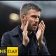 MANCHESTER, ENGLAND - AUGUST 30: Michael Carrick, Manager of Manchester United, acknowledges the fans after the Premier League 2026/27 match between Manchester United and Ipswich Town at Old Trafford on August 30, 2026 in Manchester, England.