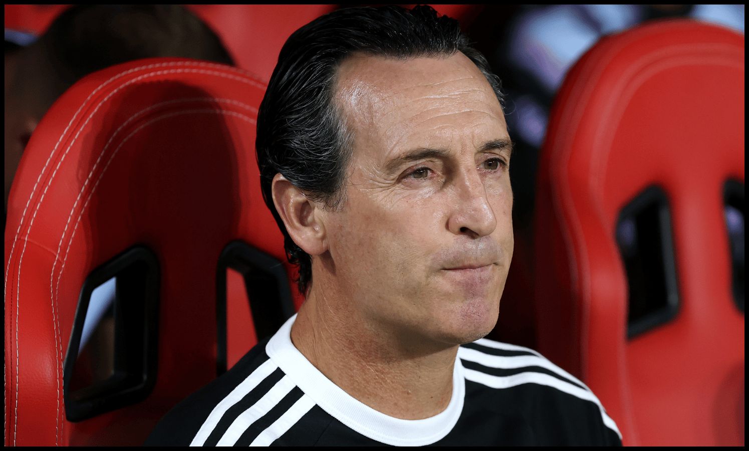 SALZBURG, AUSTRIA - AUGUST 12: Unai Emery, Manager of Aston Villa, looks on prior to the UEFA Super Cup 2026 match between Paris Saint-Germain and Aston Villa at Stadion Salzburg on August 12, 2026 in Salzburg, Austria.