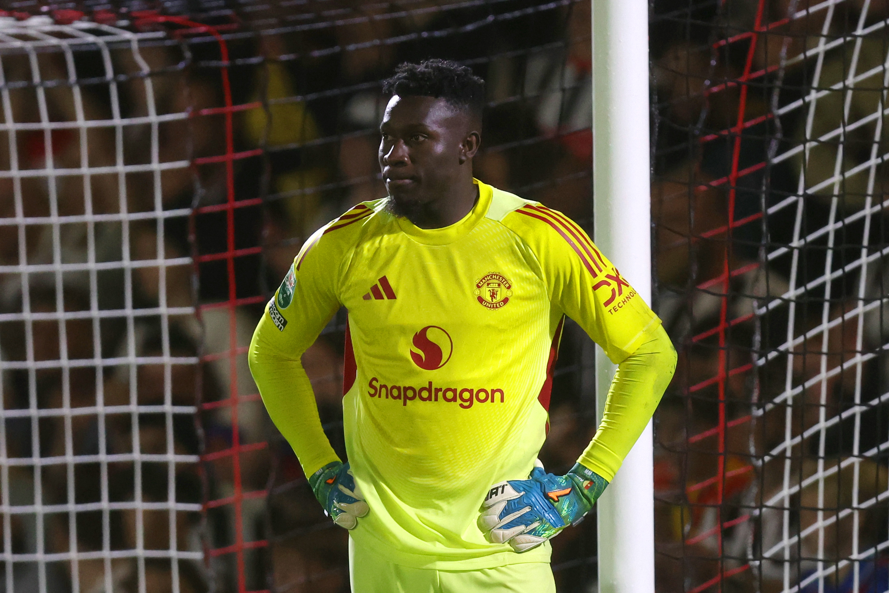 Andre Onana in action for Man Utd