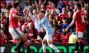 Phil Foden incredulous after getting setting off