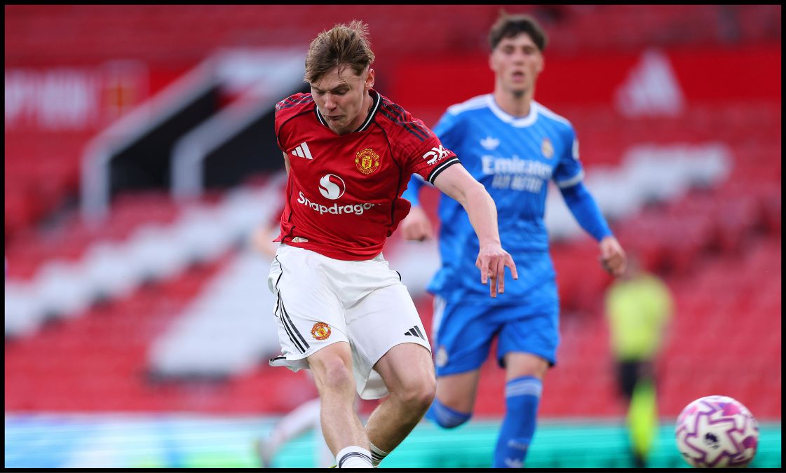Jack Moorhouse in action against Real Madrid U21