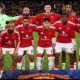 Man Utd players ahead of kickoff