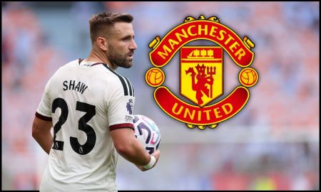 Luke Shaw in action for Man Utd