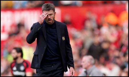 Michael Carrick on the sidelines
