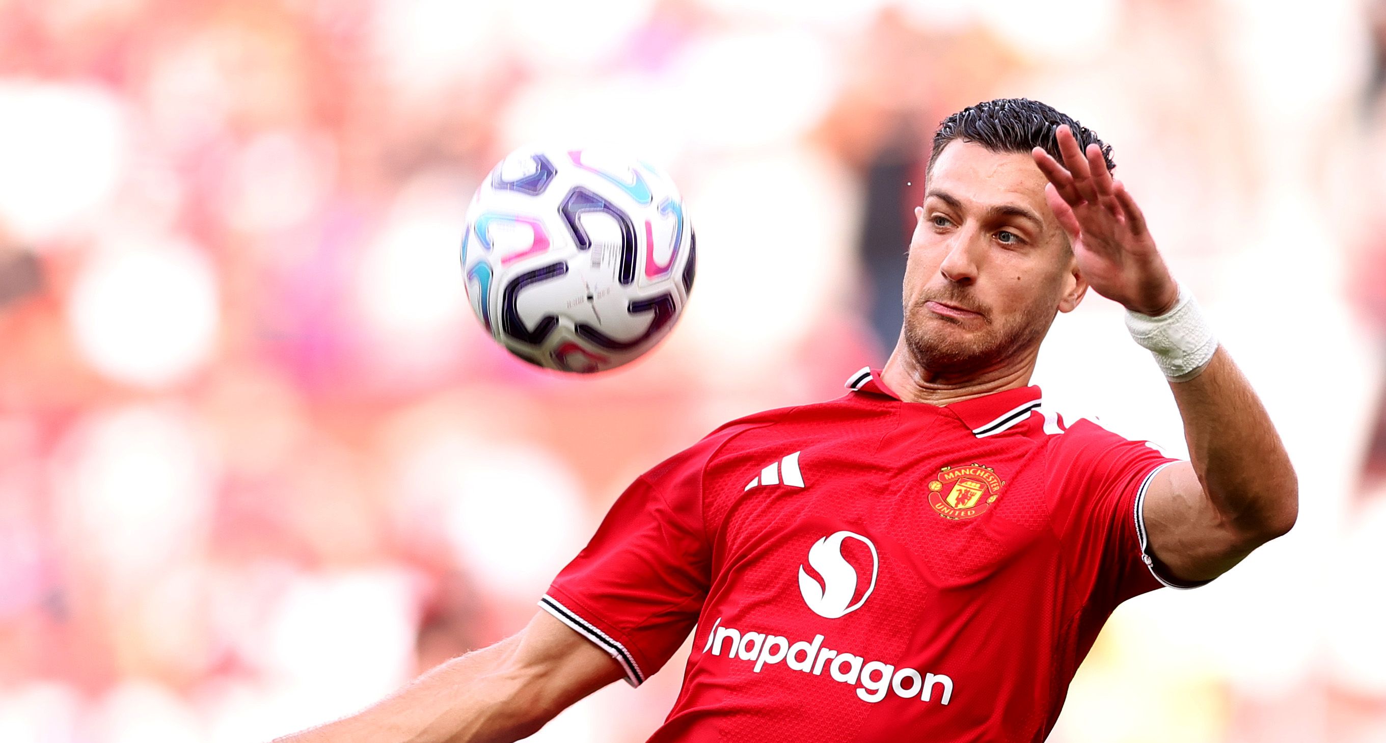 Diogo Dalot in action for Man Utd