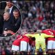 MANCHESTER, ENGLAND - OCTOBER 10: Manchester United players enter a huddle before the Premier League 2026/27 match between Manchester United and Tottenham Hotspur at Old Trafford on October 10, 2026 in Manchester, England.