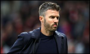Michael Carrick on the sidelines
