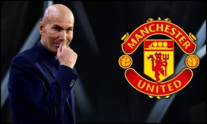Zinedine Zidane looking on